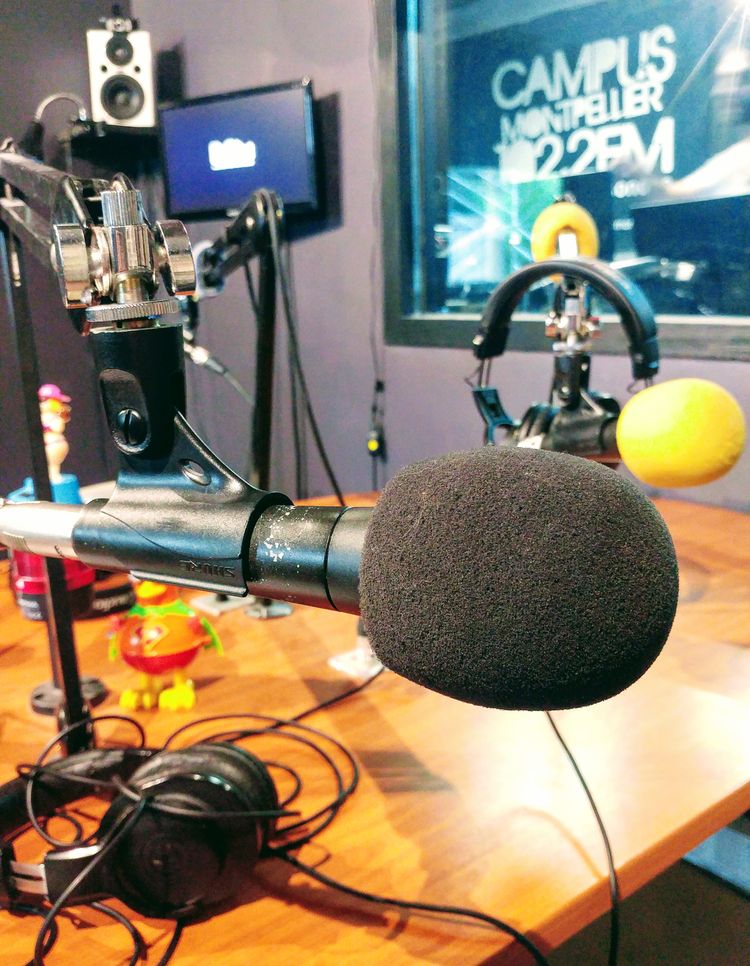 Au micro de radio campus Montpellier