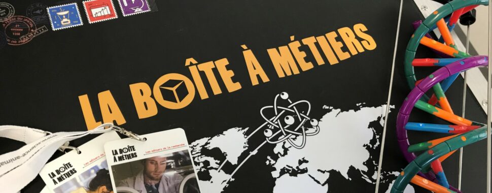 Le dessus de la mallette Boîte à métiers