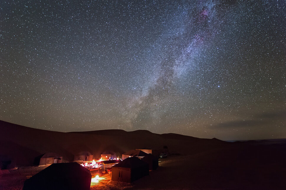 voie lactée desert