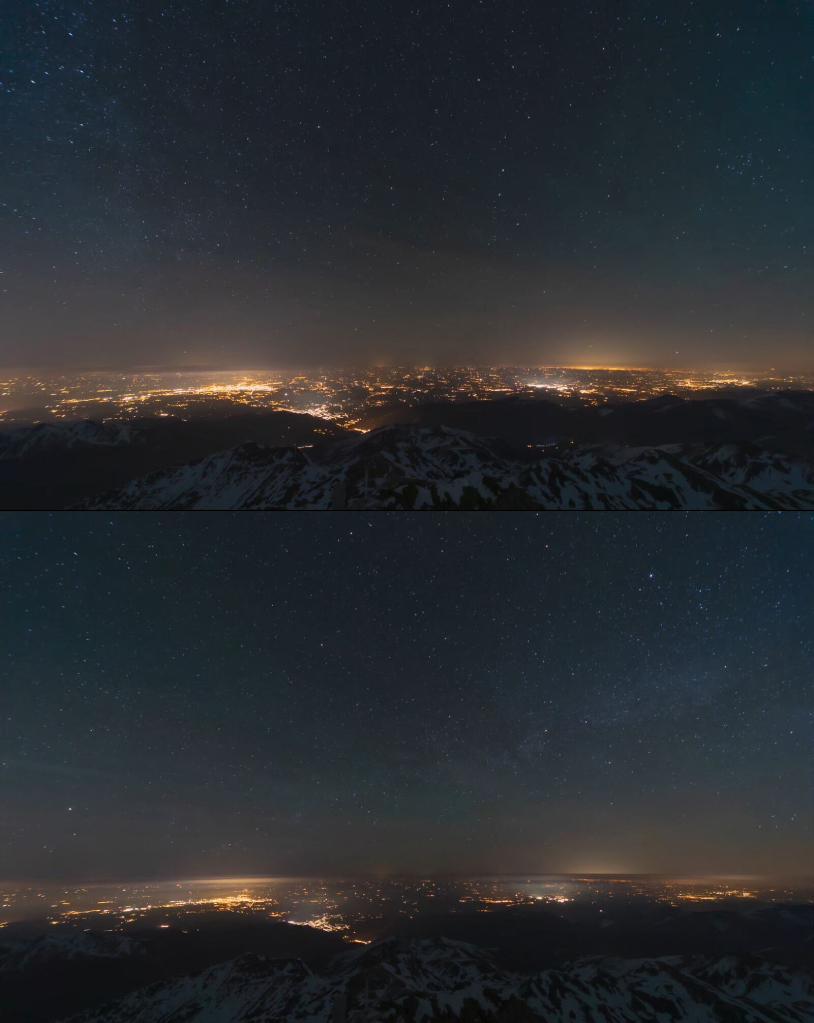 comparatif pollution lumineuse