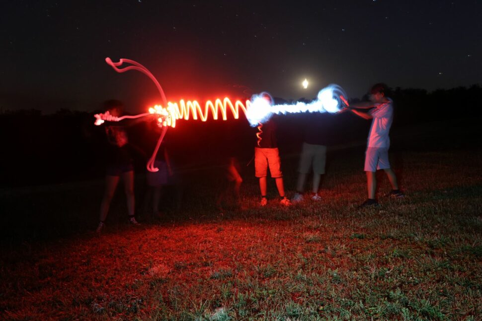 Séance de light painting